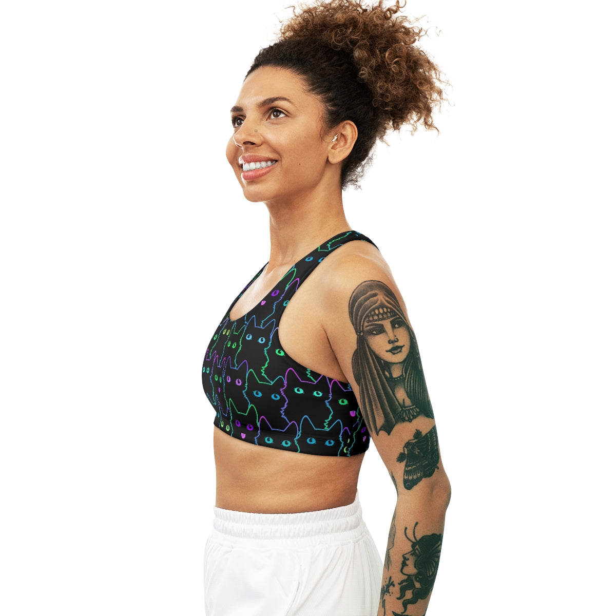 Spooky Kitty Seamless Sports Bra